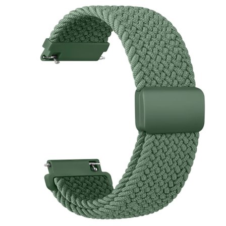 20mm Flätat Solo Loop-armband för Garmin Vivoactive 5/3, VivoMove 3, Trend, Sport, Venu SQ/SQ2/2 Plus