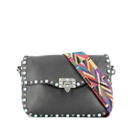 Valentino Vintage, Pre-owned Leather shoulder-bags Zwart, unisex, Maat:ONE Size