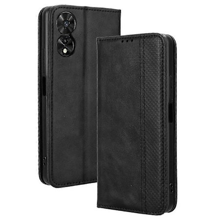 Retro-nahkakotelo magneettisella sulkimella TCL 505 T509K T5094 -puhelimelle