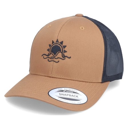 Iconic - Marron trucker Casquette - Sunset Caramel/Black Trucker @ Hatstore