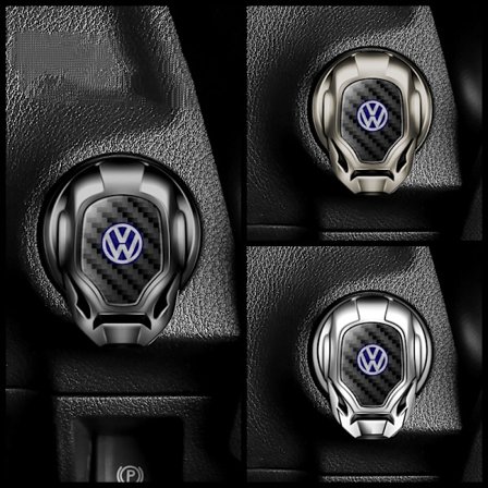 1 stk. Anvend til VW bilmotor Start Stop knapdæksel Tryk Start knapdæksel Tænding Dekoration Beskyttende dæksel Universal knap