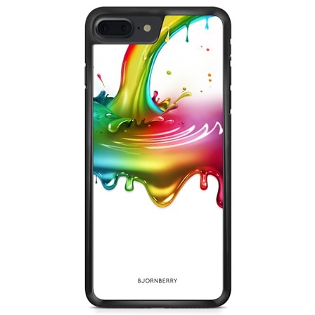 Bjornberry Skal iPhone 8 Plus - Regnbågs Splash