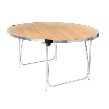 Round folding table, Ø 1520x698 mm, beech