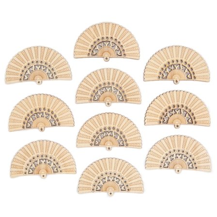 10 kpl puukorvakorun riipuksia, kevyitä, kestäviä, mukavia, tyylikkäitä, yksinkertaisia puukorvakorun aihioita03