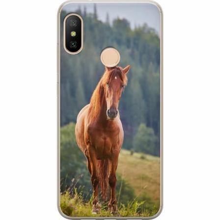 Xiaomi Redmi 6 Pro Genomskinligt Skal Hästar