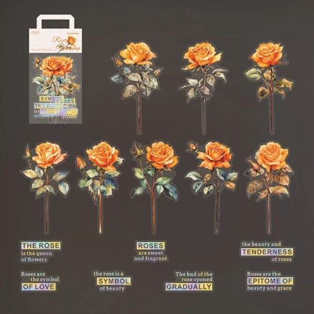 30 st Blomdekal Brevpappersklistermärke F F