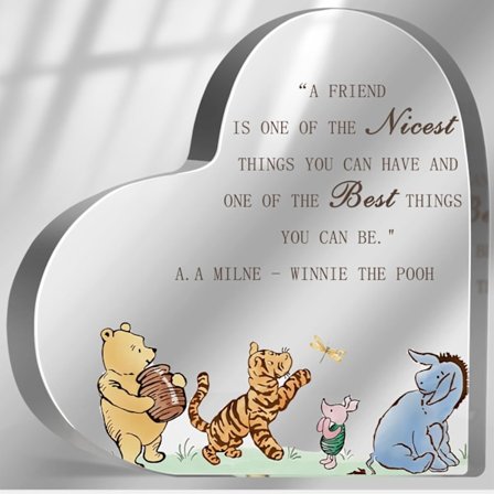 Tack Gåvor för kvinnor, Vänskapsminne, Vänskaps födelsedagspresenter till vänner Syster, Skrivbord Heminredning för flickor