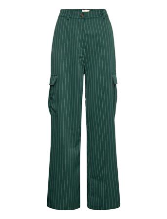Fqcamillo-Pant Trousers Cargo Pants Grön FREE/QUENT