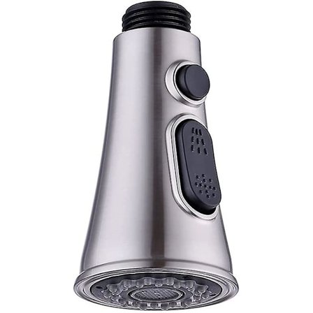 Kökskranar, ersättningshuvud duschhuvud för blandare, duschhuvud duschhuvud 2 strålar krom kökskran