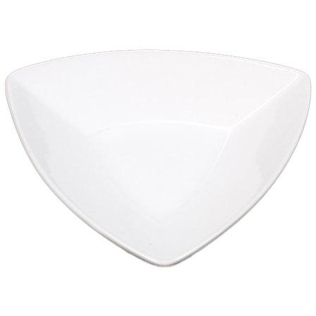 Miniposliinikulho - Dip kolmionmuotoinen tasainen pohja - 16 kpl pakkaus