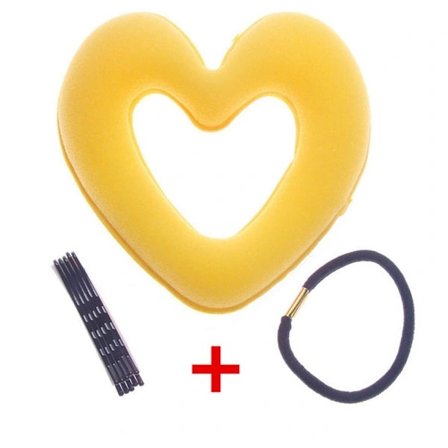 Bull Wraps Hårringsklämma Set Hjärta Munkformad FÄRG 8 Färg 8