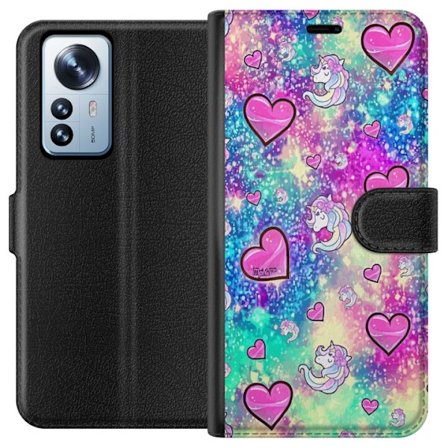 Kompatibelt Plånboksfodral till Xiaomi Xiaomi 12 Pro Unicorn Enhörning