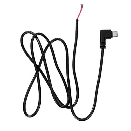 USB C Han til 2-Pin Strømforsyningsforlængerkabel Type C Åben Ende Pigtail Ledning 5V 3A [Db]