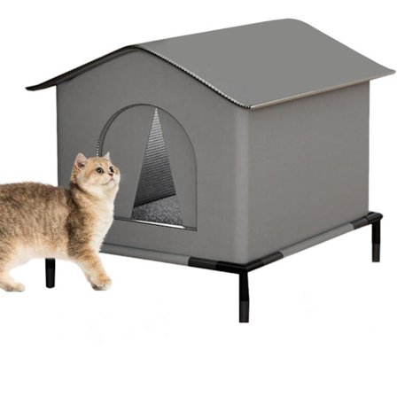 Katt- och hundbädd – vinterhusdjurshus, vattentät, isolerad och slitstark korg för kattrummet