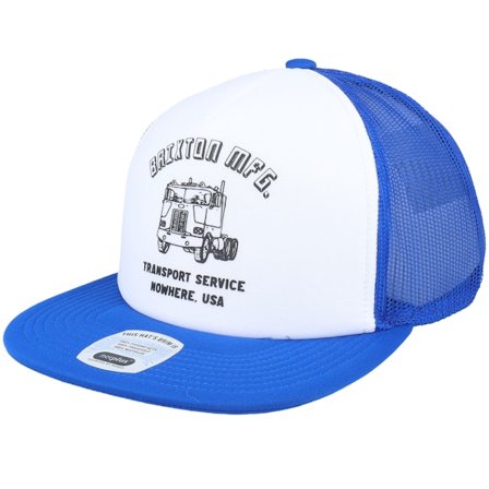 Brixton - White trucker Czapka Z Daszkiem - Nowhere Hat Royal/White/Royal Trucker @ Hatstore