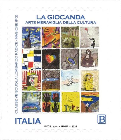 Italien - Mona Lisa - Postfrisk frimærke