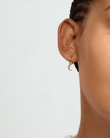 Pilgrim EVGENIA earrings Złoty Biżuteria Dziewczyna - Kids Brand Store