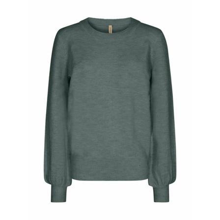 Soyaconcept, Round-neck Knitwear Blauw, Dames, Maat:L,polyester