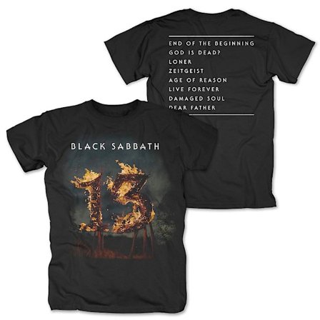 Black Sabbath 13 Tracklist T-shirt