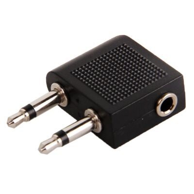 3,5 mm adapter for hodetelefonkontakt for fly