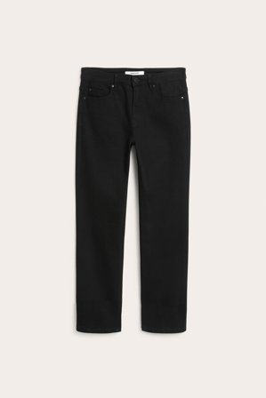 Kappahl | Dżinsy Straight Mid Waist | Czarne