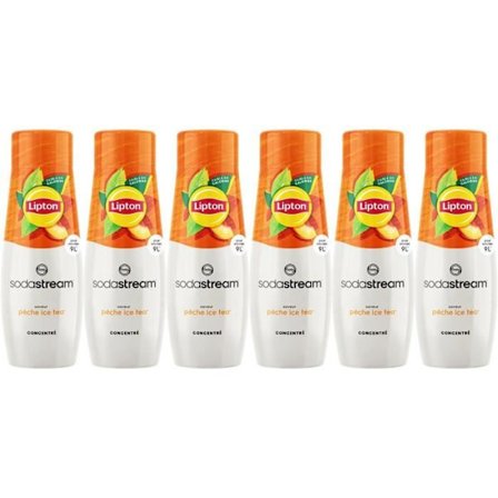 SODASTREAM-koncentrat - 6-pack Lipton iste-koncentrat - Upp till 54 liter dryck - 440 ml