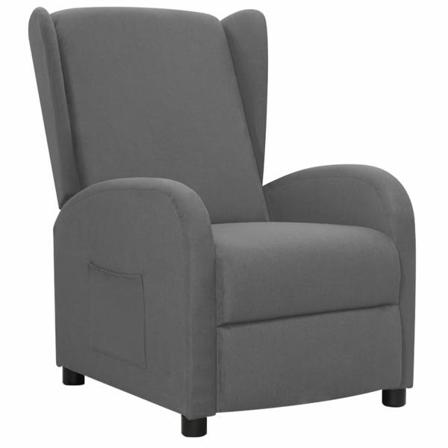 Vidaxl Reclinerfåtölj Ljusgrå Tyg Grå