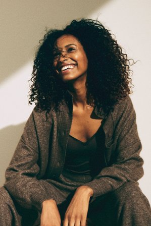 Kappahl | Kardigan z mieszanki wełny | Brązowy melanż