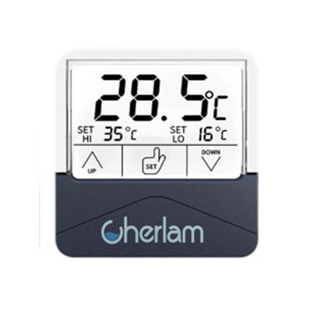 Akvarie Termometer, Høj og Lav Temperatur Alarm Termometer med Temp