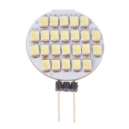 24 SMD LED Spotlys Pære G4 Ægte Hvid DC 12V