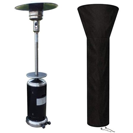 Varmelegeme Cover - Vandtæt Luftvarmer Cover - 210D Oxford Klud - 226x85x48cm - Sort