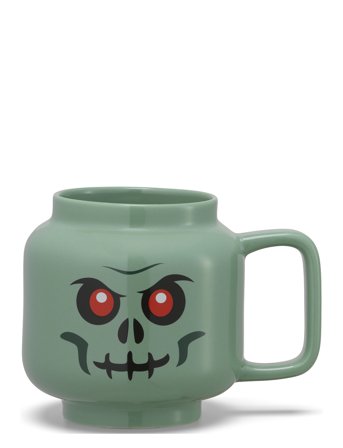 LEGO STORAGE | Lego Ceramic Mug Large Green Skeleton | 53 CL