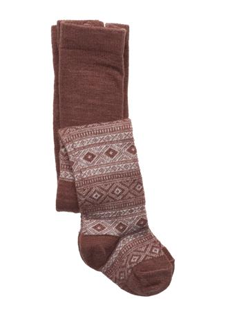 Nbfwak Wool Pantyhose Aoj Xxii Socks & Tights Tights Brun Name It