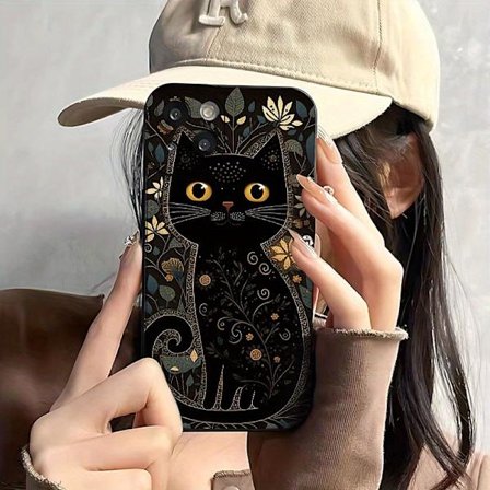 Angel Eyes Mykt Telefondeksel Katte-mønster UV-trykk Matt 360° Beskyttelse for iPhone