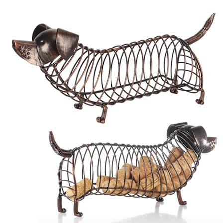 Gravhund Vinkorkholder Moderne Livagtig Rustforebyggelse Vinkorkholdere Dekorative til Opbevaring af Samlinger