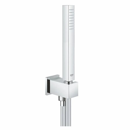 Set doccia Grohe Euphoria Cube Stick con doccino, raccordo erogatore con supporto a parete e flessibile antitorsione