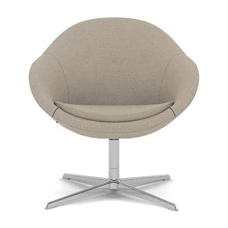 Varier Furniture Kokon Club - Brown Wool - Chrome base