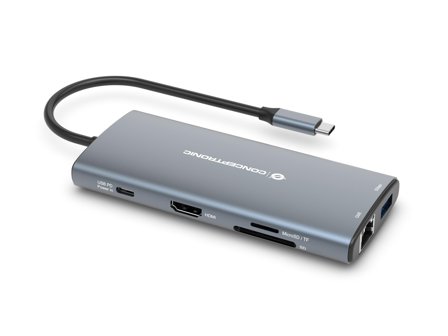 CONCEPTRONIC DONN06G - dokkingstasjon - USB-C 3.1 Gen 1 - HDMI - 1GbE