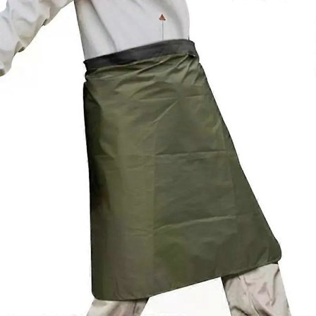 Vandtæt regnnederdel udendørs vindtæt dame halvlang letvægts regnfrakke camping vandrenederdel egnet til 70-120 cm talje
