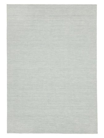 Handloom Flat 160X230 Blu Polvere Monocromatico Tappeto Di Lana