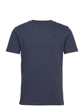 Alder Badge Tee - Gots/Vegan Blue Knowledge Cotton Apparel