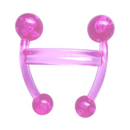 Handhållen Båge Kroppsmassager Hälsobalans Fyra Bollar Rygg Mini Massagesticka Avslappning Akupressur Hälsa Massageverktyg