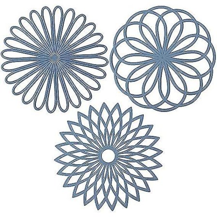 Silikon Kostermatte Multi Blomst Trivet Isolerende Fleksibel