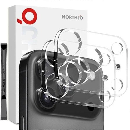 2 stk Kamerabeskyttelse i herdet glass for iPhone 17 Pro, klar linsefilm, 3D full dekning