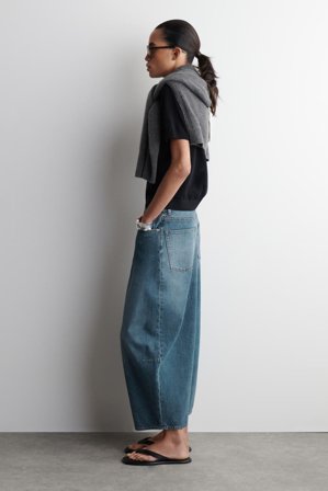 COS Women's Jeans Twine Dal Taglio Barrel in Blu