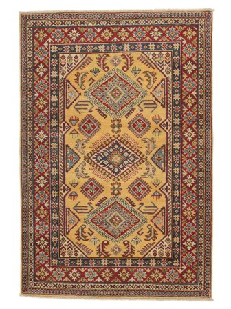 Kazak Fine Rug 119X178 Brown/Black Wool, Afghanistan
