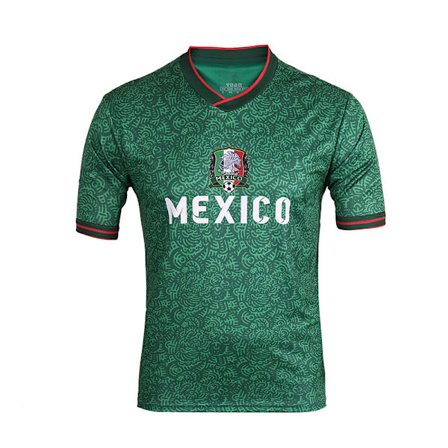 Sports Mexico Fodbold T-shirt – Jersey Style Kortærmet Sports National Football Team Grafisk Sports T-shirt, S