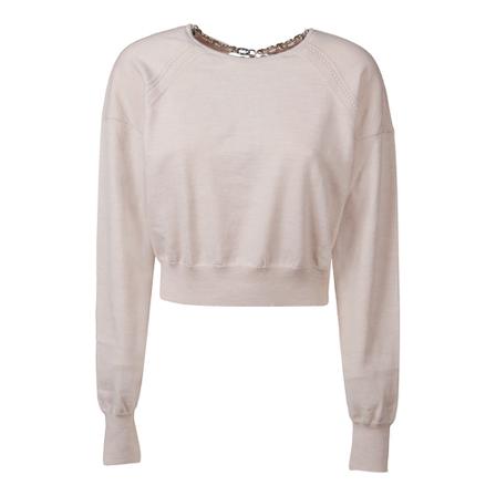 Paco Rabanne Round neck sweater inbo, Dame