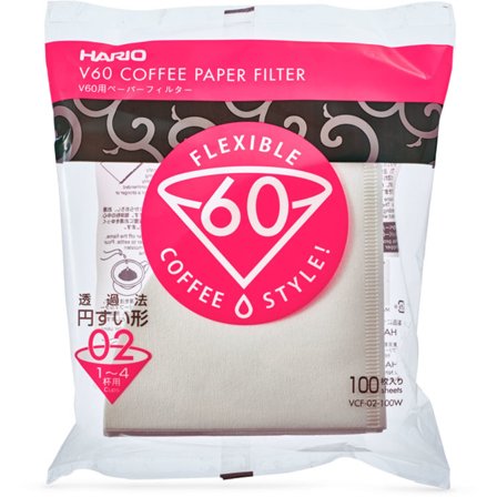 Hario V60 Pappersfilter 1-4 Koppar 100 st | Kaffe > Kaffereservdelar & Rengöring > Kaffefilter | Bagaren och Kocken