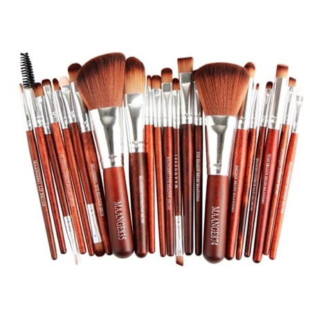 Sminkborstset med 22 borstar (KABUKI-Minerals)